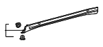 7586060080 - : 2024 Toyota Land Cruiser - Rocker Molding for Toyota: Land Cruiser Image