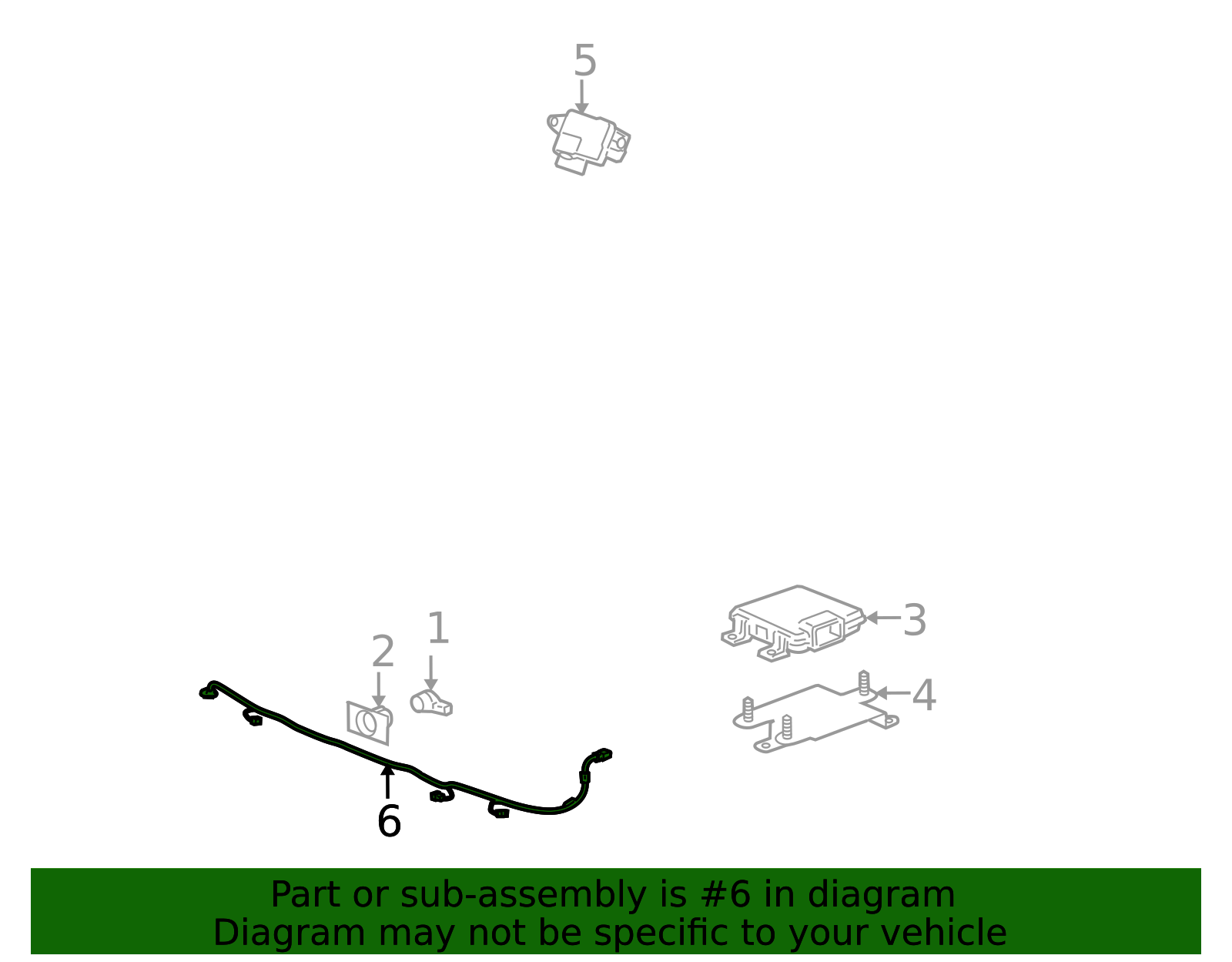 GM Genuine Rear Bumper Wiring Harness For 2007-2013 Avalanche – Sensor & Lamp Harness #22899755
