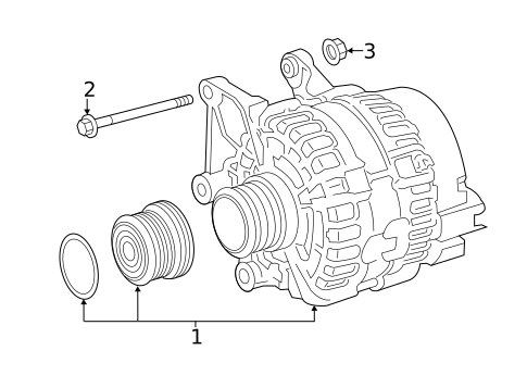 Alternator for 2018 INFINITI Q50 #0