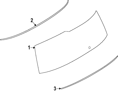 Glass - Lift Gate for 2025 Nissan Armada #0
