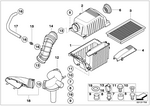 13721491741 - Fuel Preparation System: Housing, Intake Muffler for Mini Image