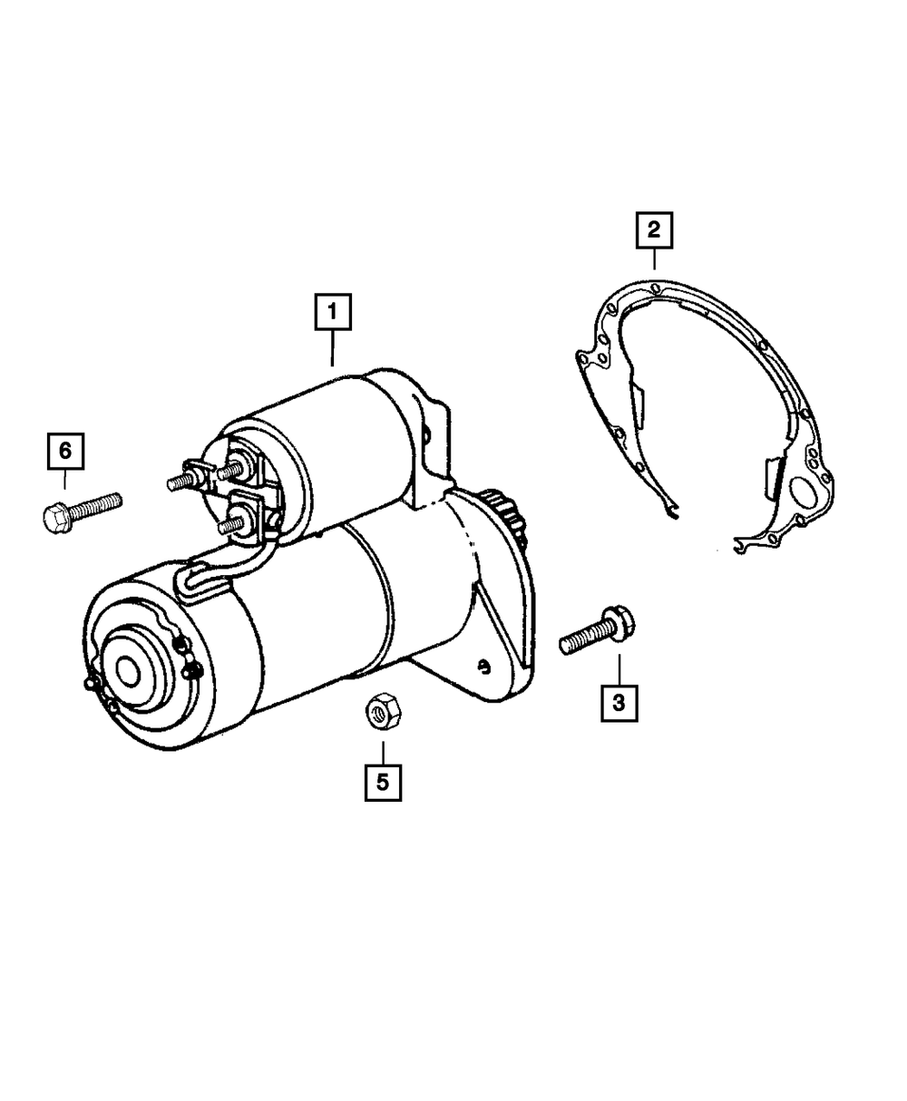 Engine Starter, Remanufactured - Mopar (R6041207AE)