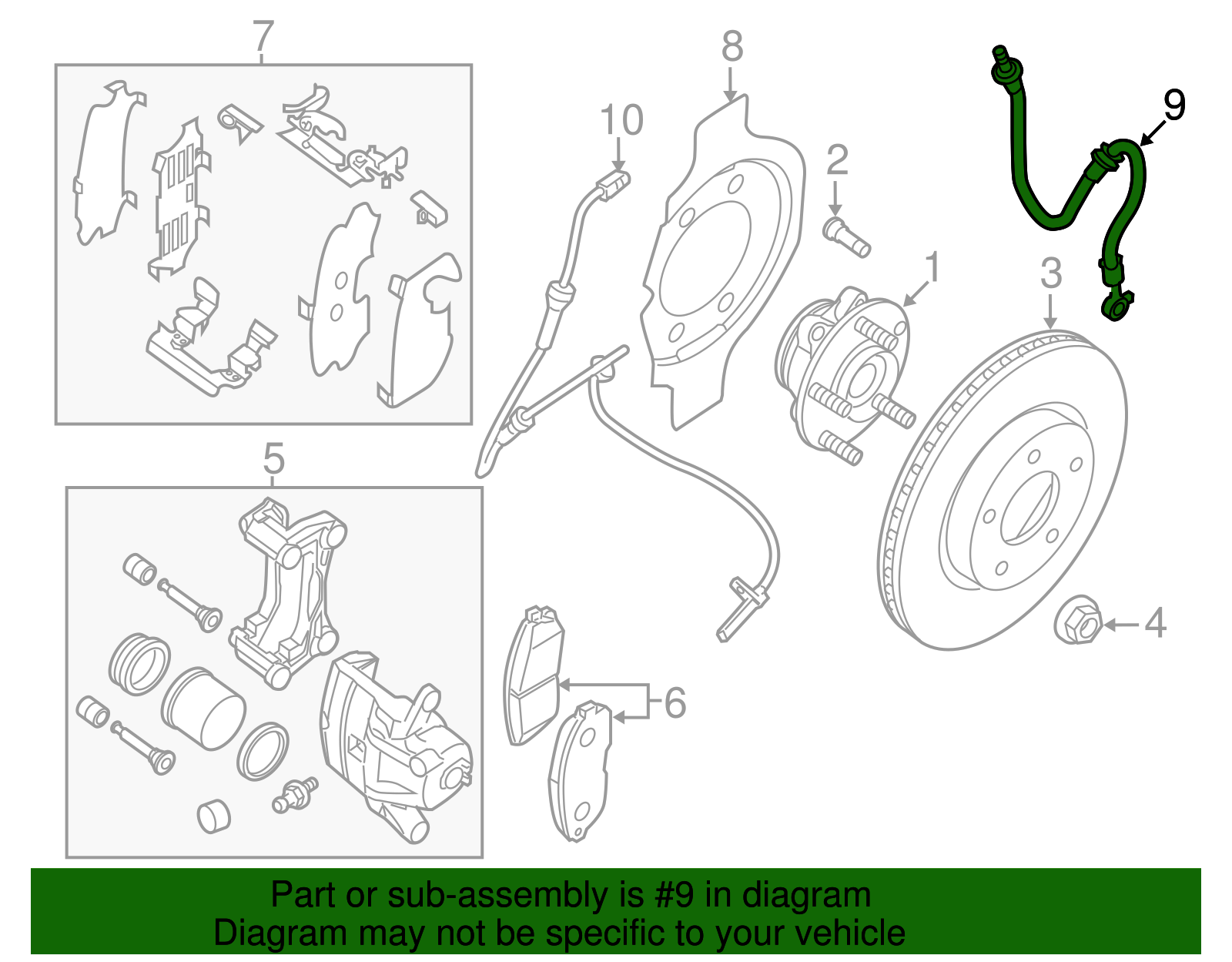 kページ 46210-ZX60A | Nissan Hose Assy-Brake Front - Genuine OEM