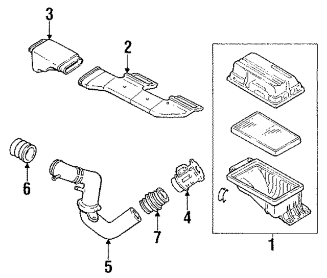 16554F6610 - : Air Duct for Infiniti Image