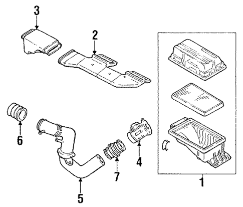 Air Intake for 1991 INFINITI M30 #0