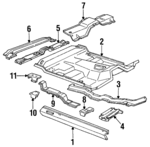 F57Z1310111A - Body: Side Member for Ford: Ranger Image