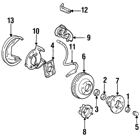 Front Brakes for 1991 Chevrolet K2500 Pickup #0
