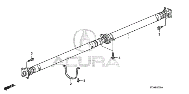 Propeller Shaft for 2012 Acura MDX #0