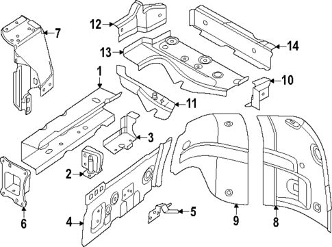 Structural Components & Rails for 2025 Volkswagen ID. Buzz #1