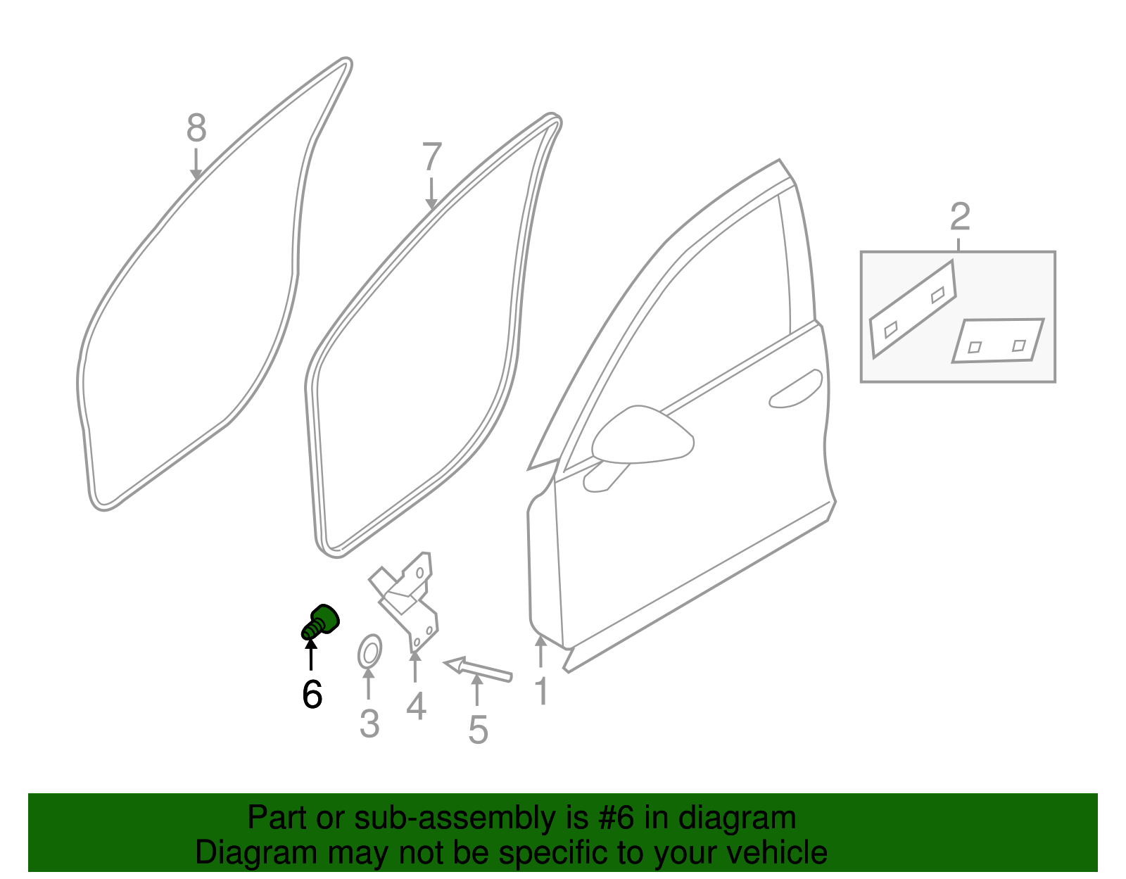 Door Shell Nut - Porsche (N-106-185-01)