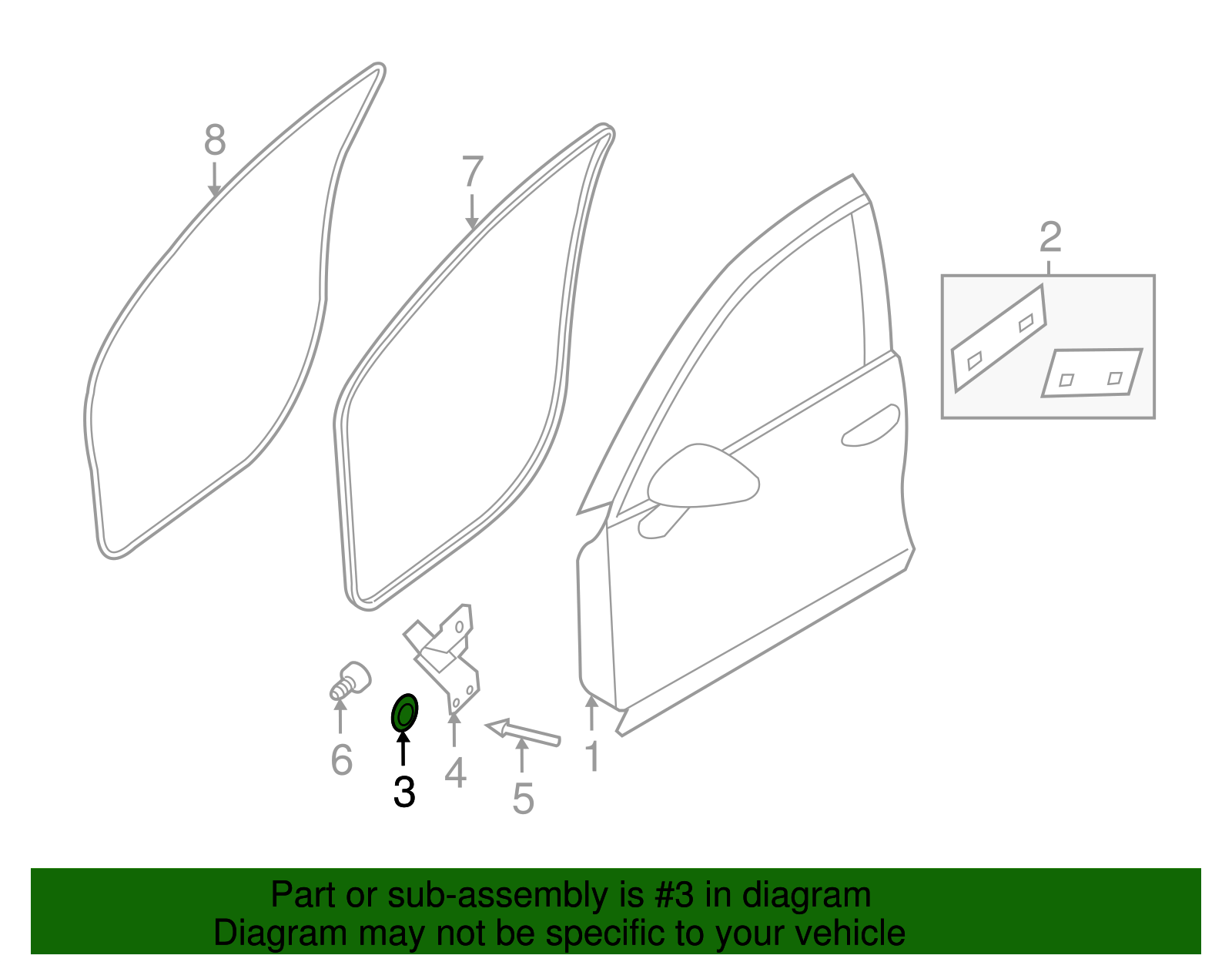 Door Shell Hole Cover - Porsche (V04-015-800-B)