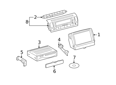 Navigation System Components for 2009 Lexus SC430 #0