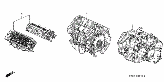 Engine Assy. - Transmission Assy. for 1998 Acura CL #0