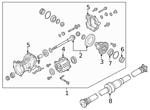 Differential for 2018 Nissan Rogue #1