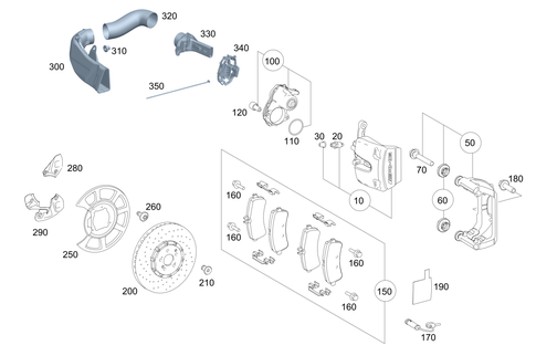 Rear Wheel Brake for 2016 Mercedes-Benz AMG GT S #0