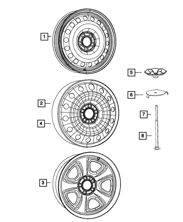 68294323AA - Wheels: Spare Wheel, Brazil for Mopar Image
