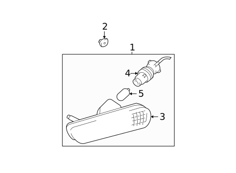 Side Marker & Signal Lamps for 2003 Lexus RX300 #0