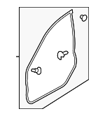63571FG020 - : Body Weather-Strip for Subaru Image