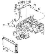 4596271AA - Air Conditioning &amp; Heater: A/c Discharge Line for Mopar Image
