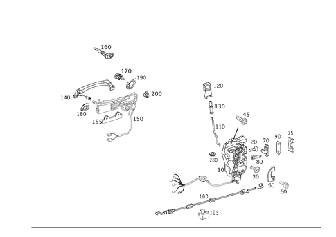 Locking System for 2005 Mercedes-Benz S55 AMG #1