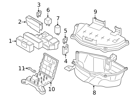 Fuse & Relay for 2015 Audi RS7 #0