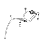 55111232AF - Cooling: Coolant Bottle Return Hose for Mopar Image