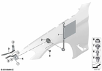72601878398 - Restraint System and Accessories: Flag Holder for BMW Image