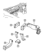 55037874AB - Air Conditioners and Heaters: Air Baffle for Mopar Image