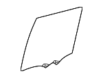 681040C130 - : Door Glass for Toyota Image