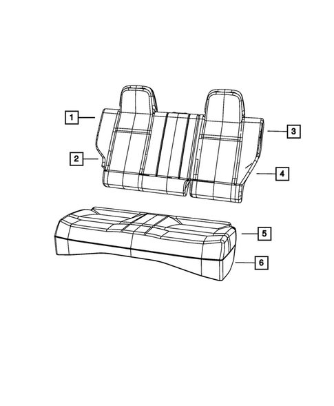 Rear Seats - Second Row for 2015 Jeep Patriot #2