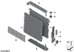 17115A500D3 - : Radiator for BMW Image