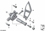 46717694128 - : Footrest Assembly, Right for BMW-Motorrad Image