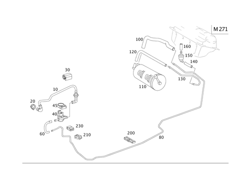 Closed Fuel-Evaporation-Control System for 2006 Mercedes-Benz SLK280 #0