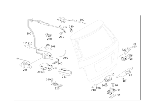 Locking System for 2011 Mercedes-Benz ML450 #0