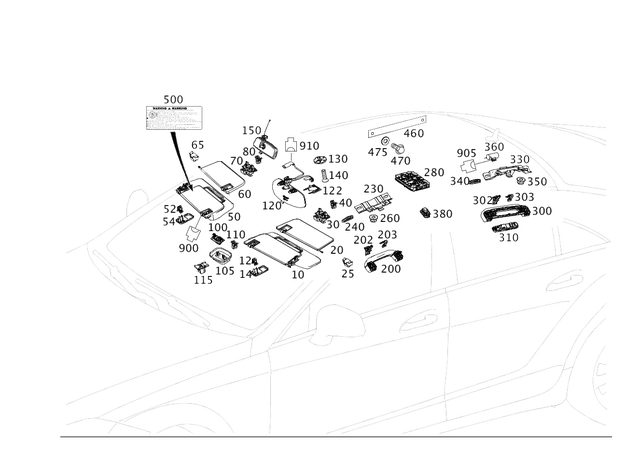 565453128 - Electrical Components and Function: Plug Housing for Mercedes-Benz: E300, E350, E43 AMG, Maybach S550, Maybach S560, Maybach S600, Maybach S650, S450, S550, S550e, S560, S600, S63 AMG, S65 AMG Image