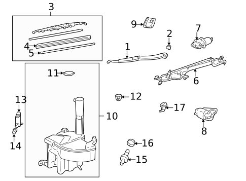 Wipers for 2004 Lexus LS430 #0