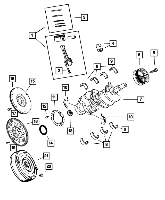 5012356AC - Engine 3.7L Six Cylinder: Washer Washer Package for Mopar Image