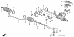 53434S04J51 - Chassis: CLIP, TIE ROD for Acura Image