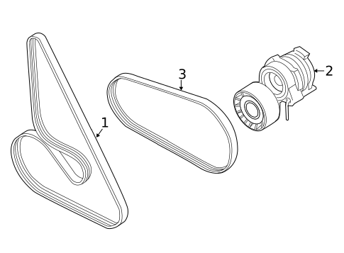 Belts & Pulleys for 2015 BMW M6 #0
