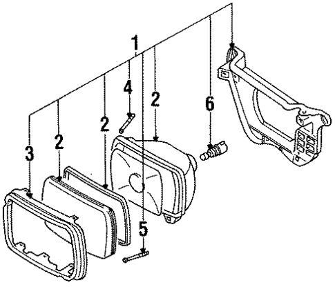 Bulbs - Chassis for 1991 Isuzu Rodeo #0