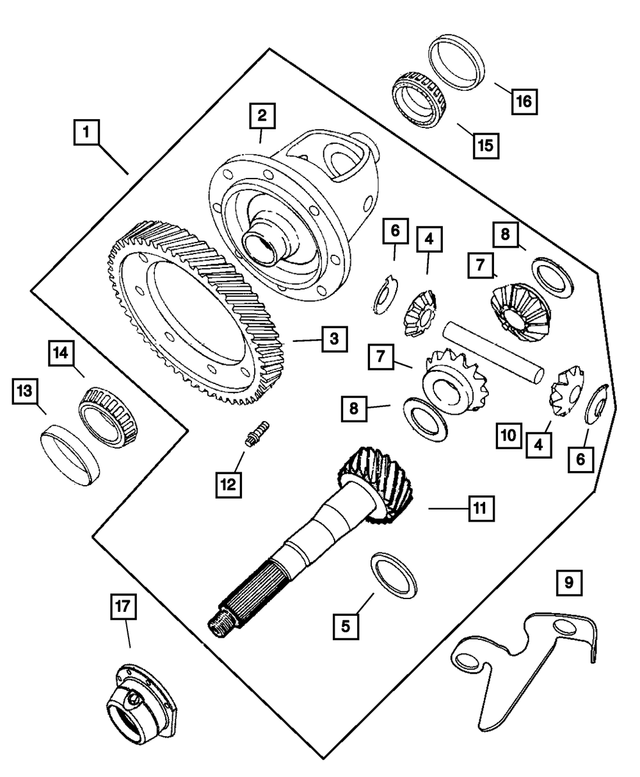 « 5078592AB – Automatic Transaxle 4 Speed : Boîte-pont Differentiel pour Mopar Image »
