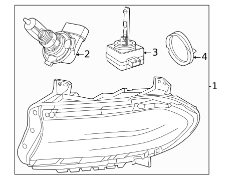 Headlamp Components for 2023 Dodge Charger #0