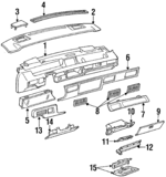 12521195 - Body: Instrument Panel for Chevrolet: Lumina Image