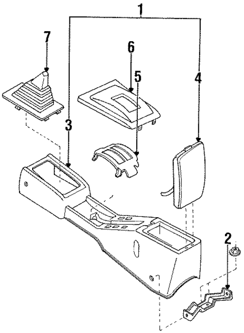 Console for 1991 Nissan Stanza #0