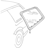 3A9845297B - Body: Glass &amp; Frame for Volkswagen Image