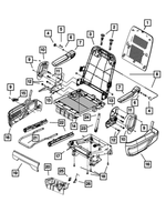 1HU57DX9AA - Interior Trim: Headrest Sleeve, Locking for Mopar Image image