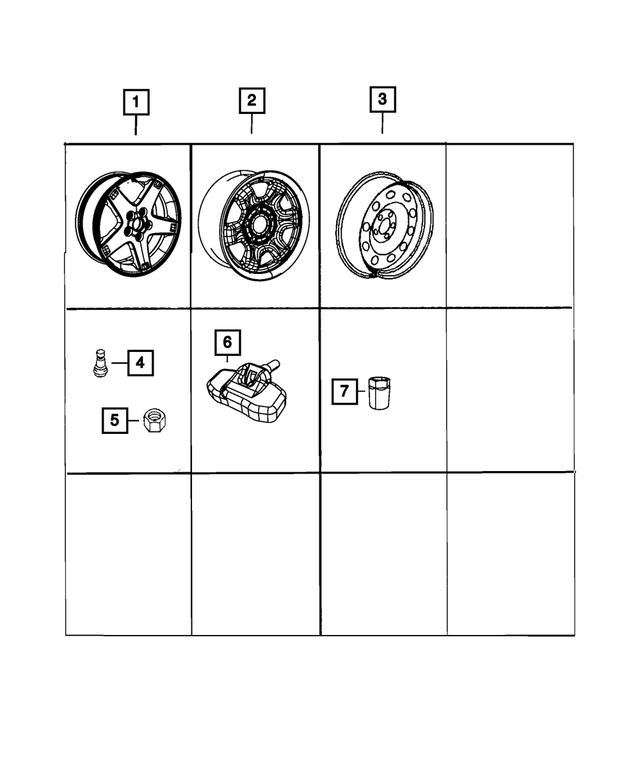 68051680AA - Wheels: Aluminum Wheel for Mopar Image
