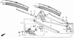 76620SH2G01 - Electrical/Exhaust/Heater/Fuel: BLADE, WINDSHIELD WIPER for Honda Image