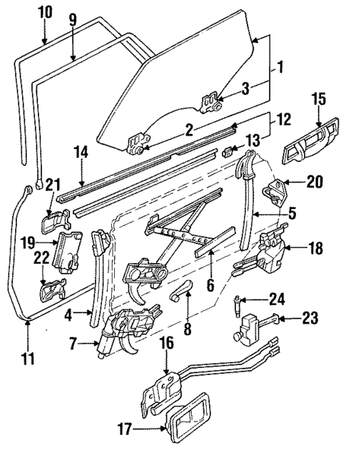 Rear Door for 1994 Subaru Loyale #0