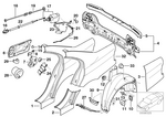 41007057388 - : Section Of Rear Right Fender for BMW Image